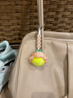 Tulip Flower Ball Bestie | Tennis & Pickleball Practice Ball Holder Bag Charm
