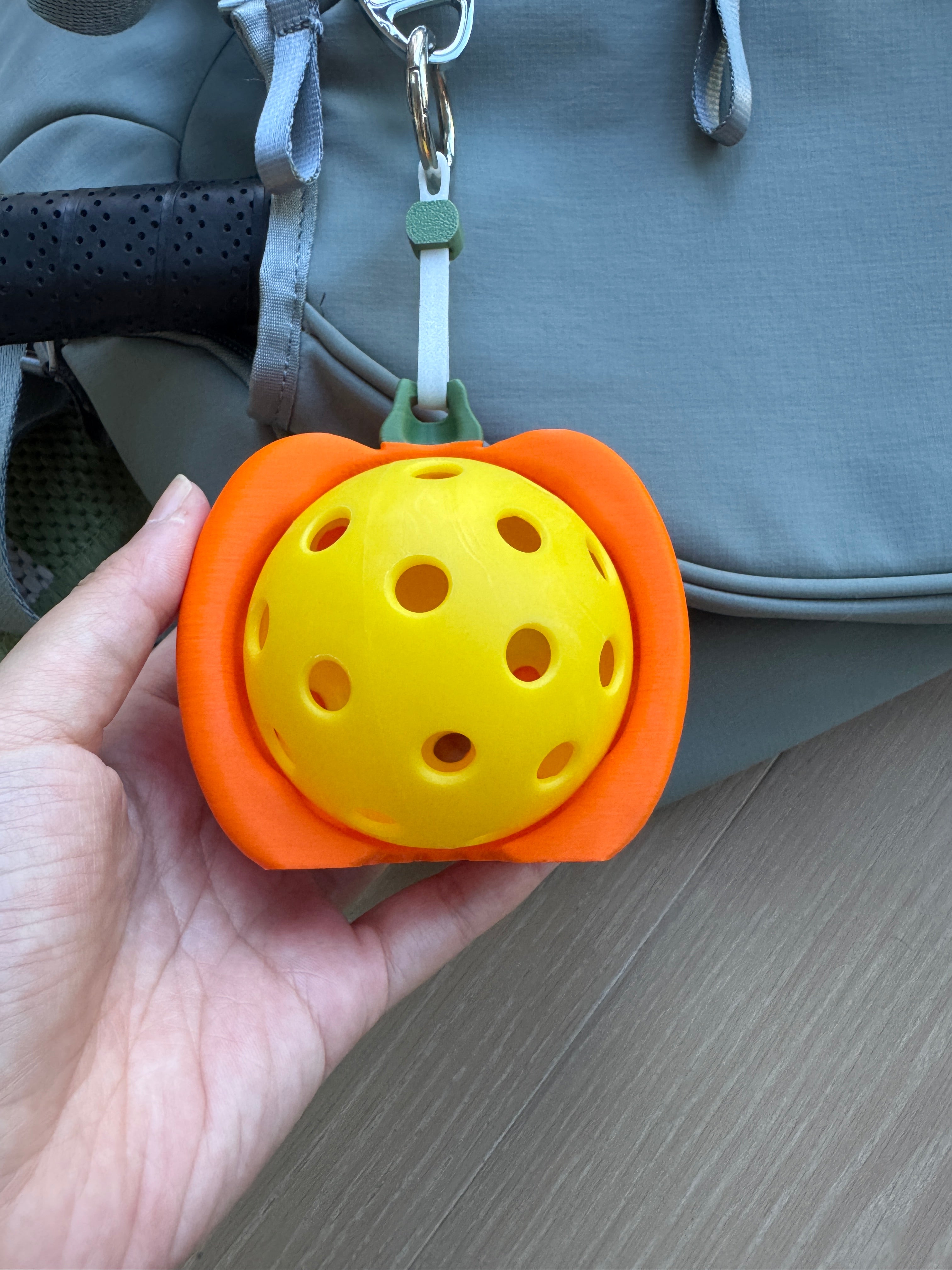 Pumpkin Jack O’lantern Halloween | Pickleball Ball Holder Bag Charm | Ball Besties