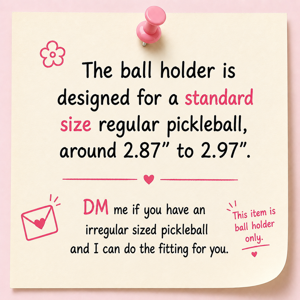 Tulip Flower | Pickleball Ball Holder Bag Charm | Ball Besties