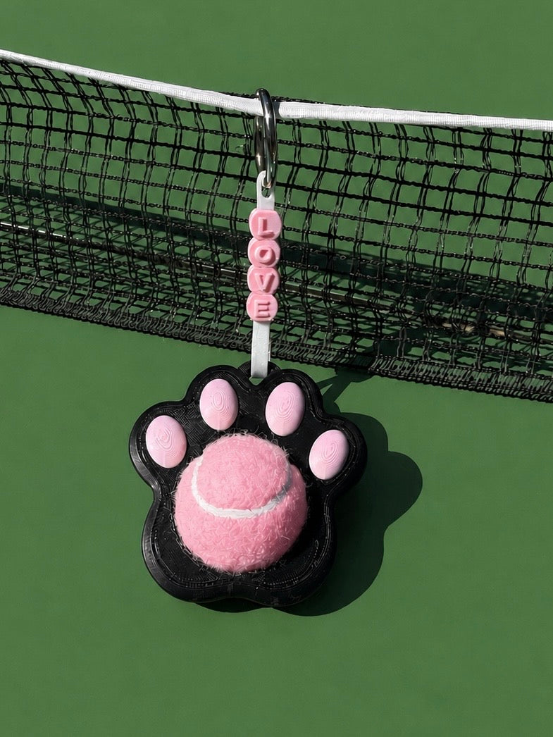 Paw Ball Bestie | Tennis & Pickleball Practice Ball Holder Bag Charm