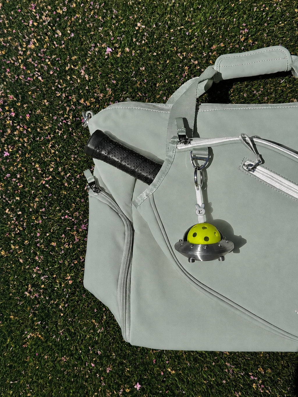 UFO | Mini Ball Holder Bag Charm with Ball | Ball Besties