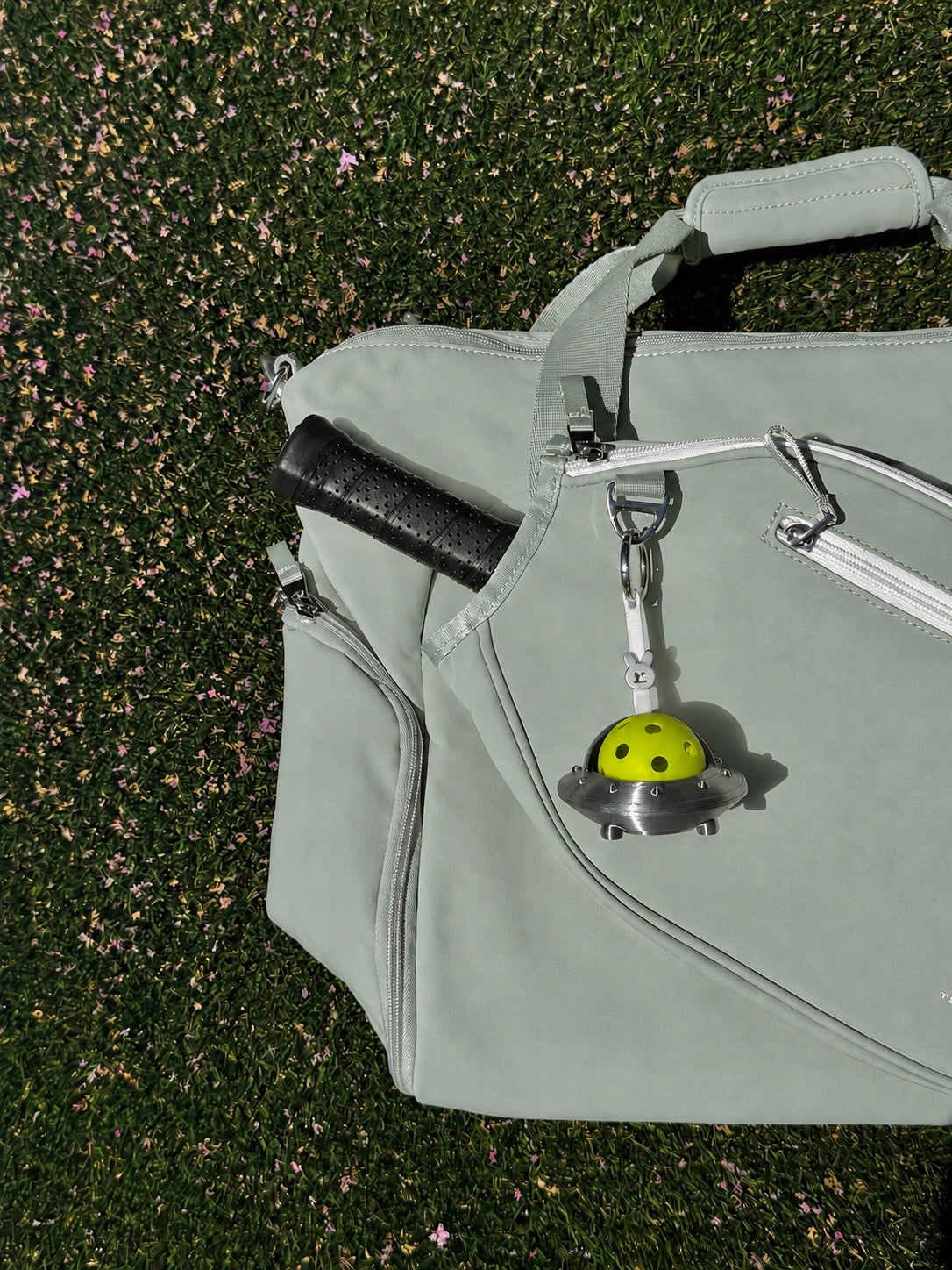 UFO | Mini Ball Holder Bag Charm with Ball | Ball Besties