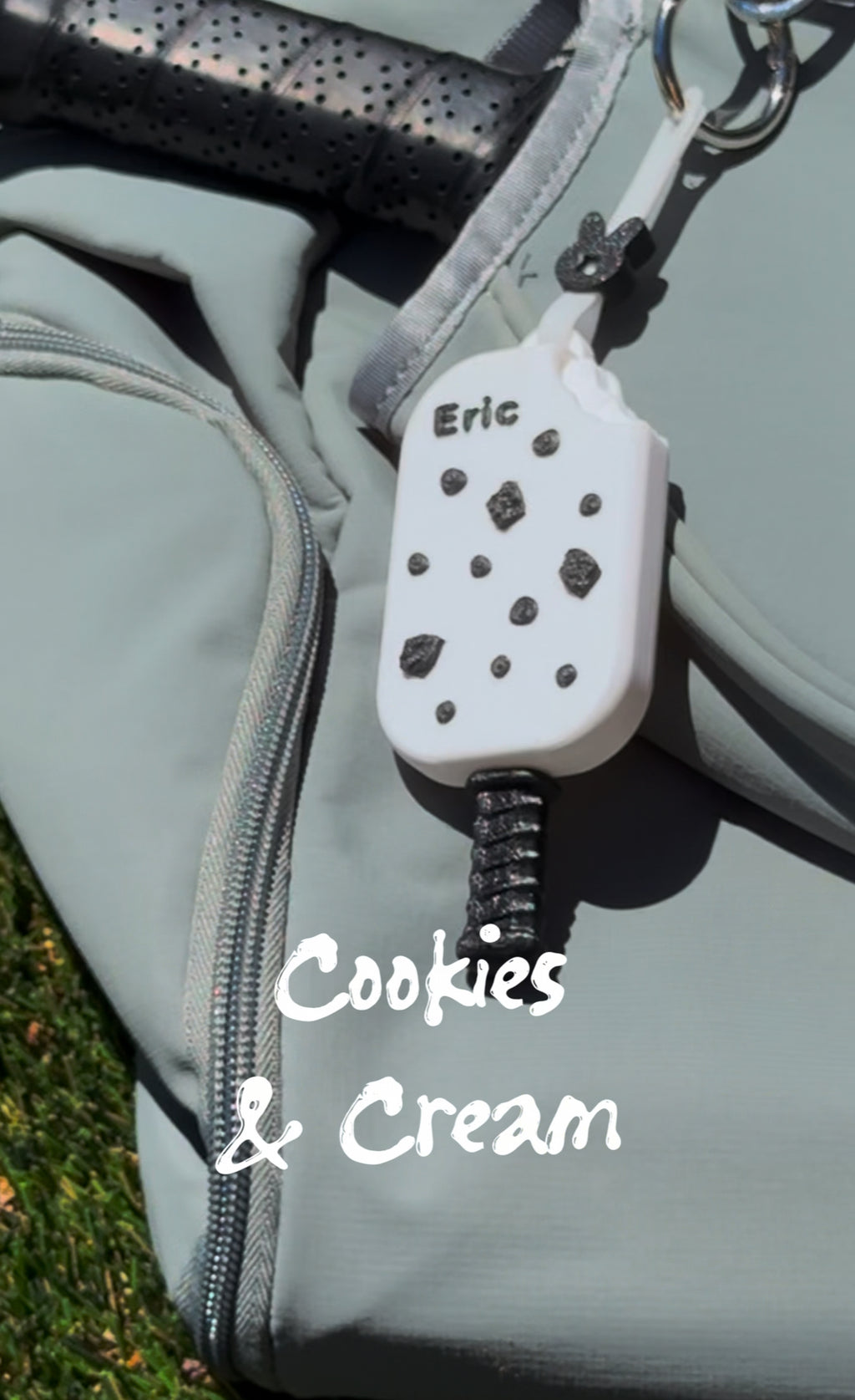 Ice Cream Bar Racket Keychain & Bag Charm Personalizable | Pick Your Flavor or Go Blind Box