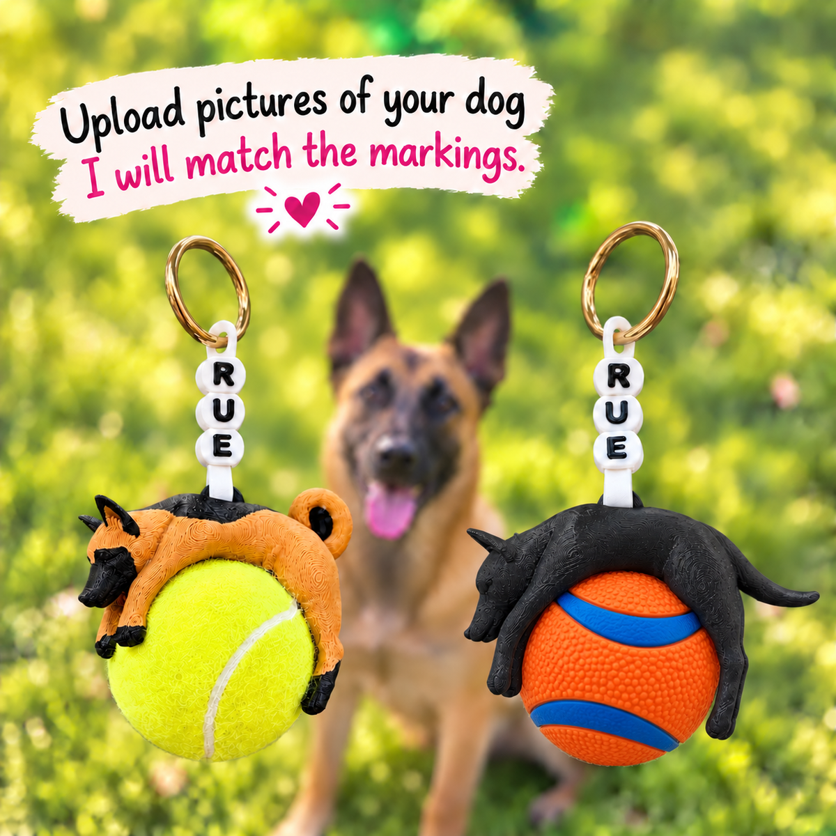 Build Your Malinois | Custom Dog | Ball Holder Only
