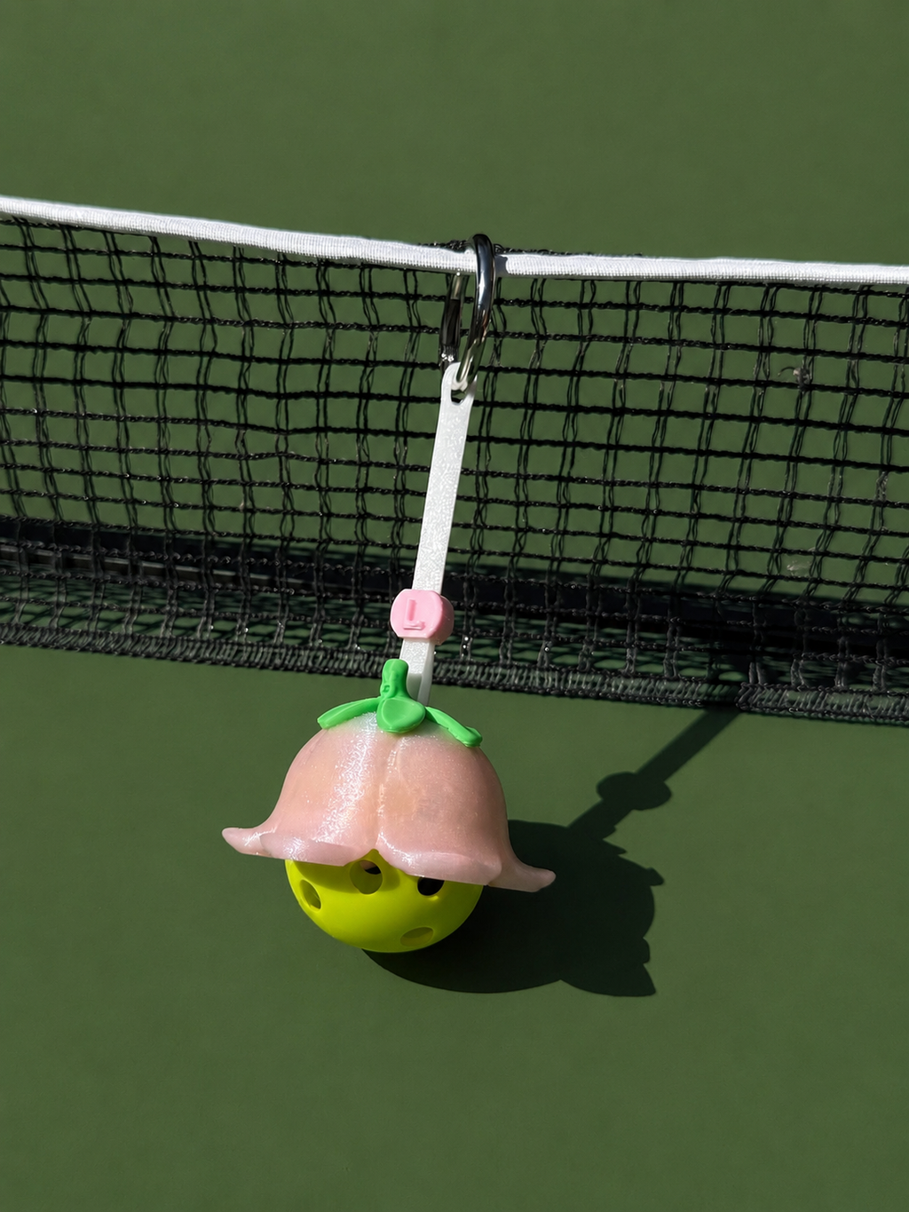 Tulip Flower Ball Bestie | Tennis & Pickleball Practice Ball Holder Bag Charm