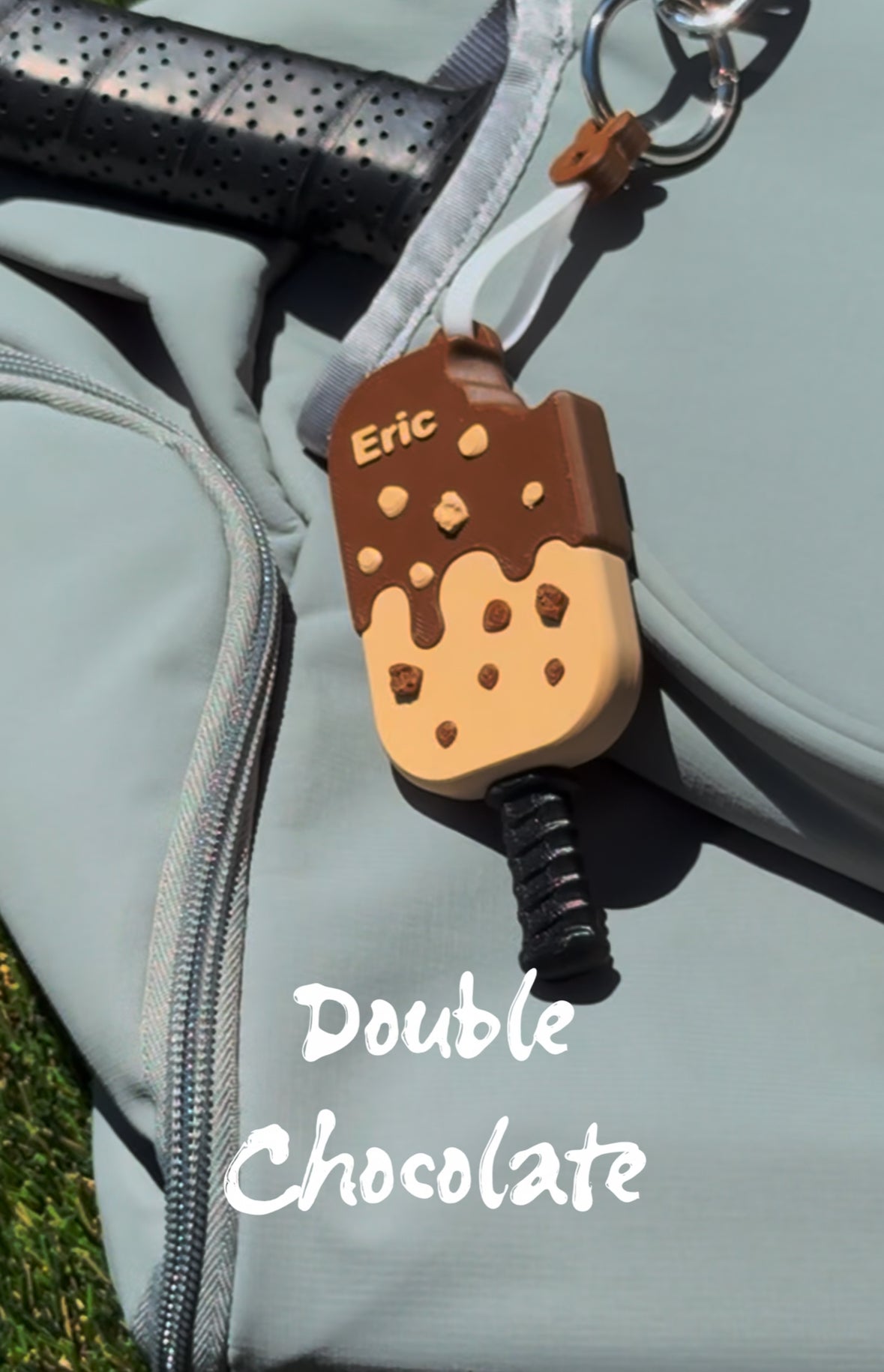 Ice Cream Bar Racket Keychain & Bag Charm Personalizable | Pick Your Flavor or Go Blind Box