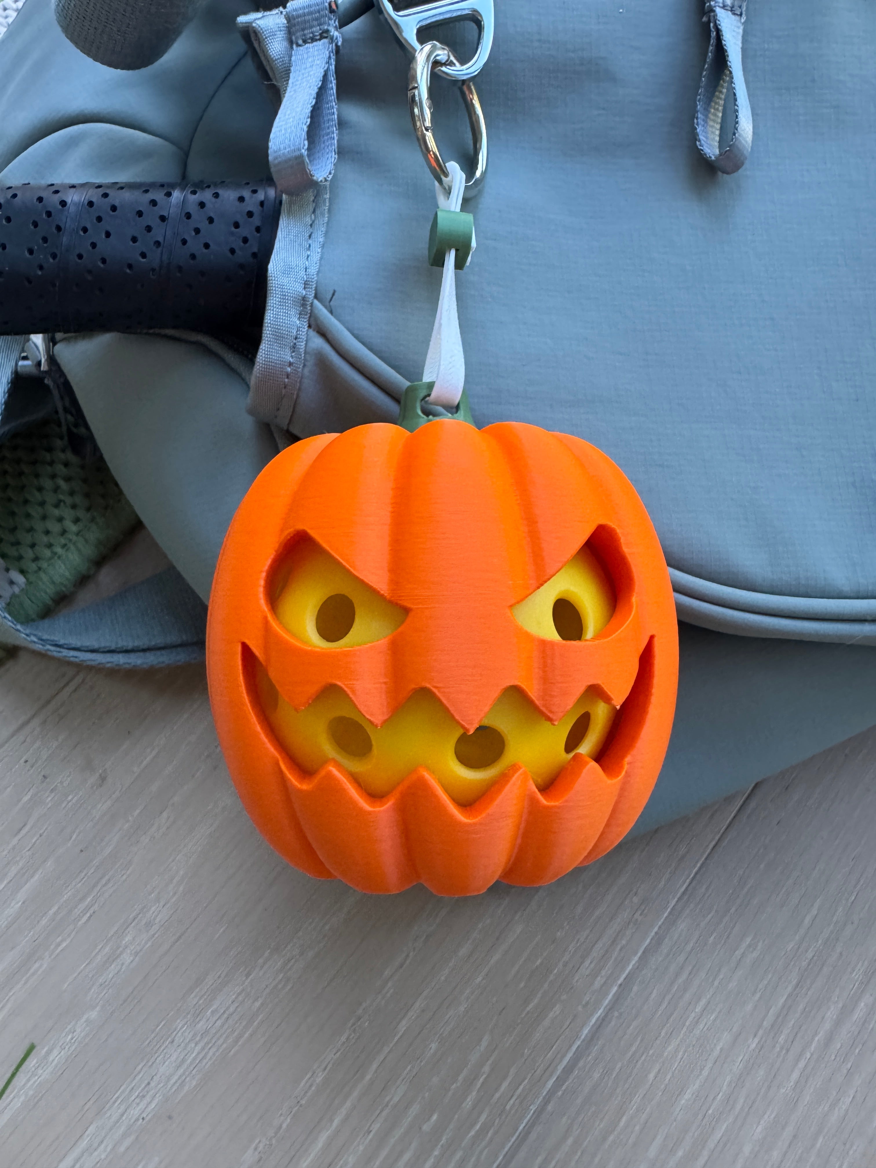 Pumpkin Jack O’lantern Halloween | Pickleball Ball Holder Bag Charm | Ball Besties