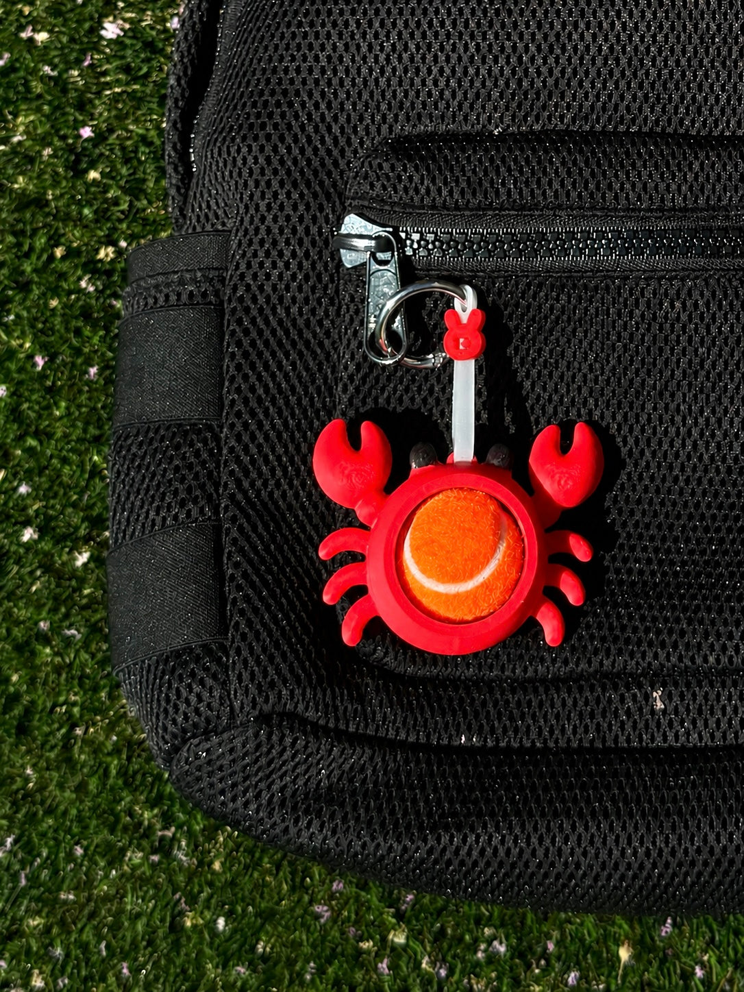 Crab Ball Bestie | Tennis & Pickleball Practice Ball Holder Bag Charm