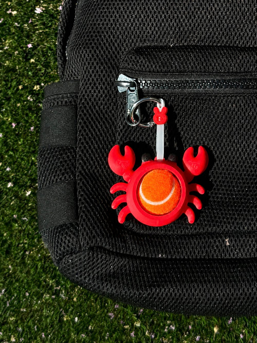 Crab Ball Bestie | Tennis & Pickleball Practice Ball Holder Bag Charm