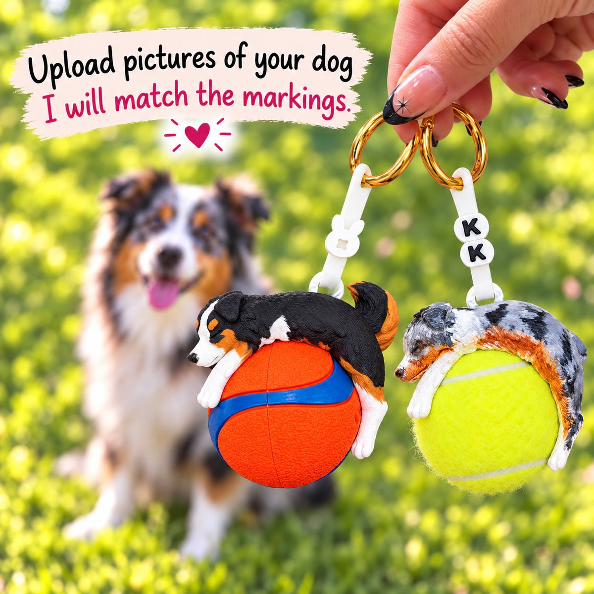 Build Your Australian Shepherd | Custom Dog | Ball Holder Only