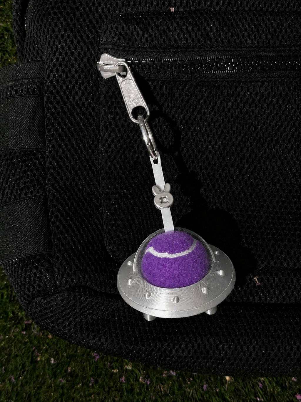 UFO Spaceship Ball Bestie | Tennis & Pickleball Practice Ball Holder Bag Charm