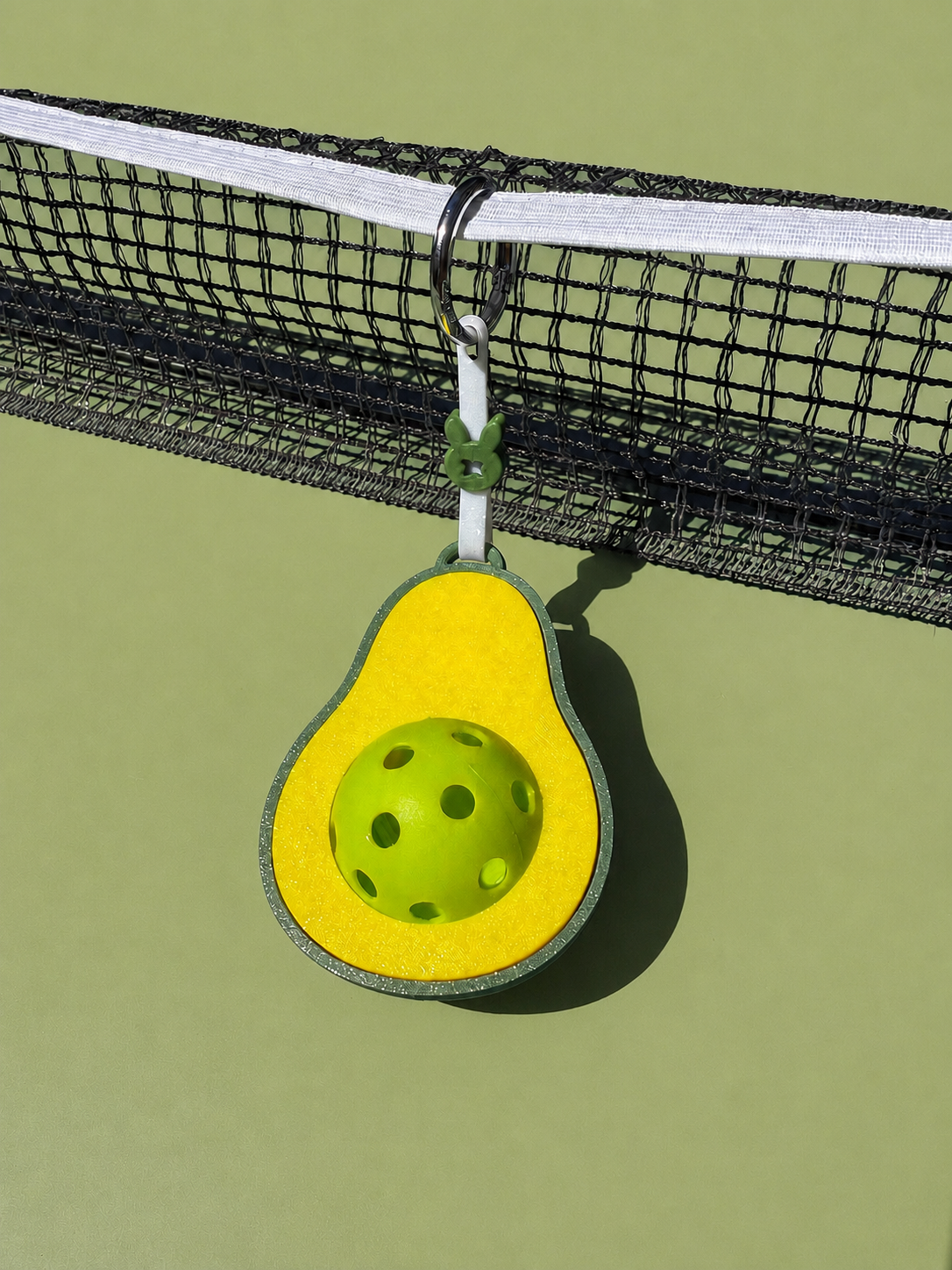 Avocado | Mini Ball Holder Bag Charm with Ball | Ball Besties
