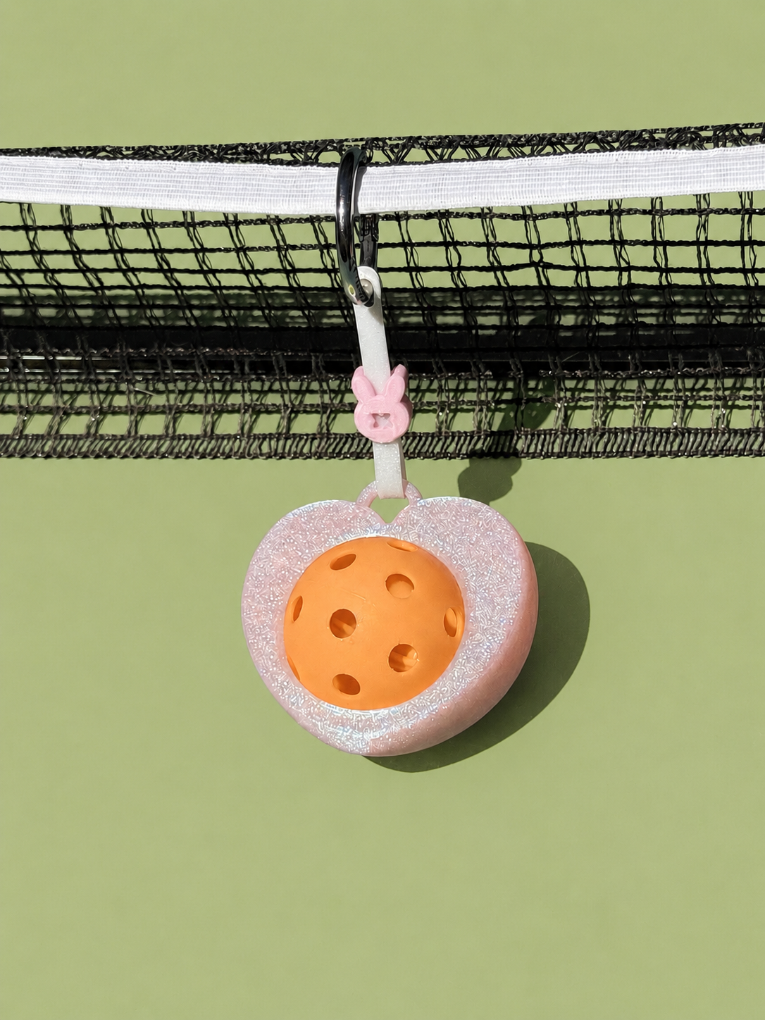 Love Ball Bestie | Tennis & Pickleball Practice Ball Holder Bag Charm