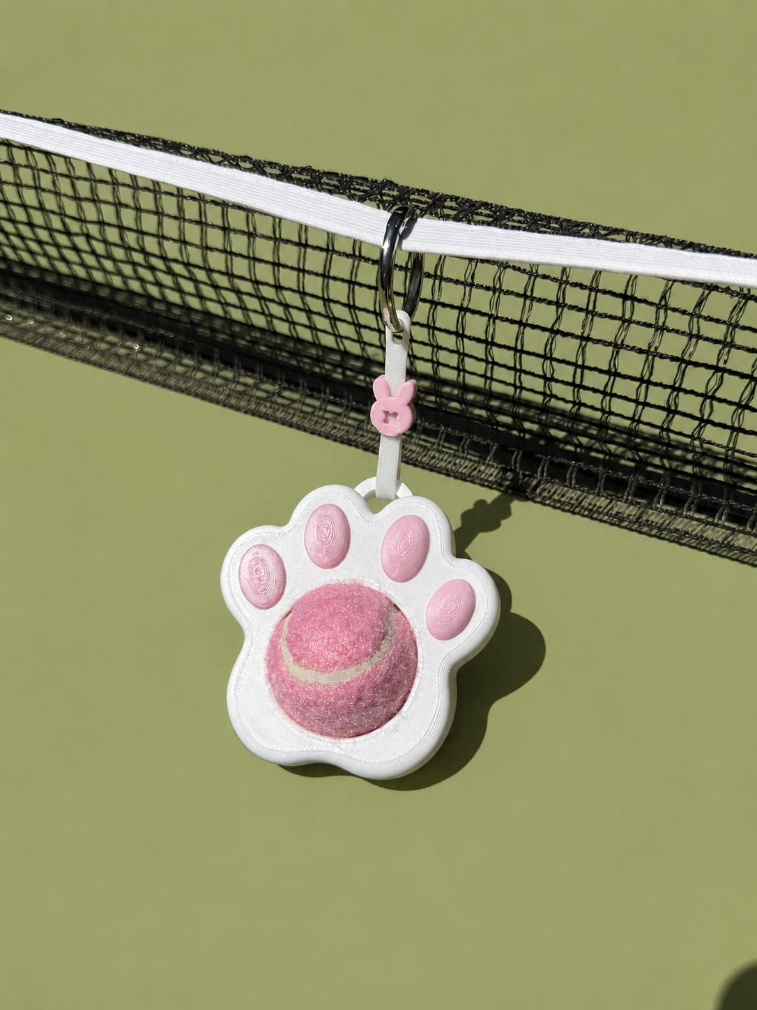 Paw | Mini Ball Holder Bag Charm with Ball | Ball Besties