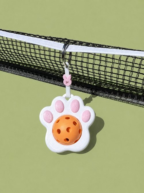 Paw Ball Bestie | Tennis & Pickleball Practice Ball Holder Bag Charm