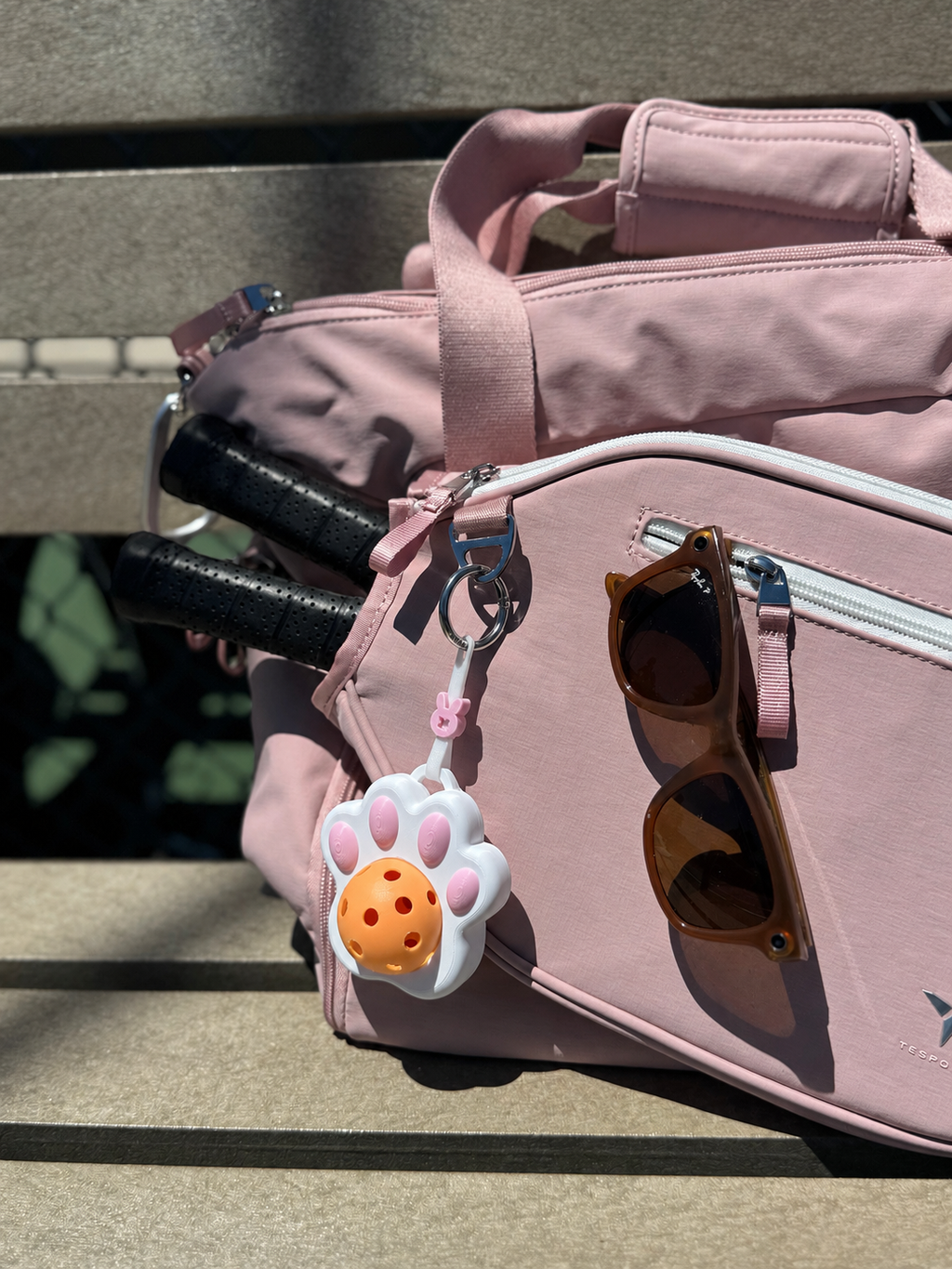 Paw Ball Bestie | Tennis & Pickleball Practice Ball Holder Bag Charm