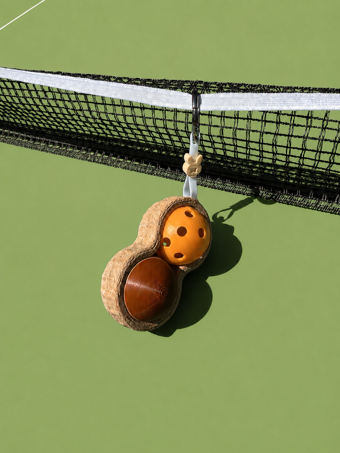 Peanut | Mini Ball Holder Bag Charm with Ball | Ball Besties