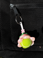 Tulip Flower | Mini Ball Holder Bag Charm with Ball | Ball Besties