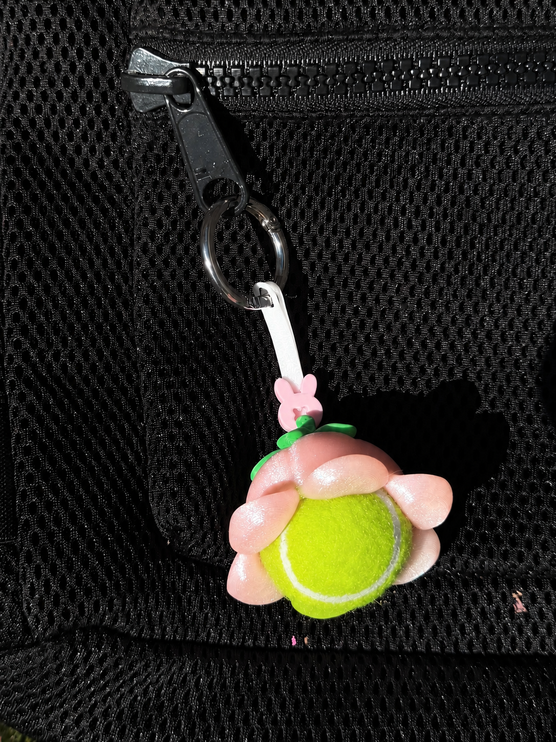 Tulip Flower | Mini Ball Holder Bag Charm with Ball | Ball Besties