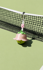 Tulip Flower | Mini Ball Holder Bag Charm with Ball | Ball Besties