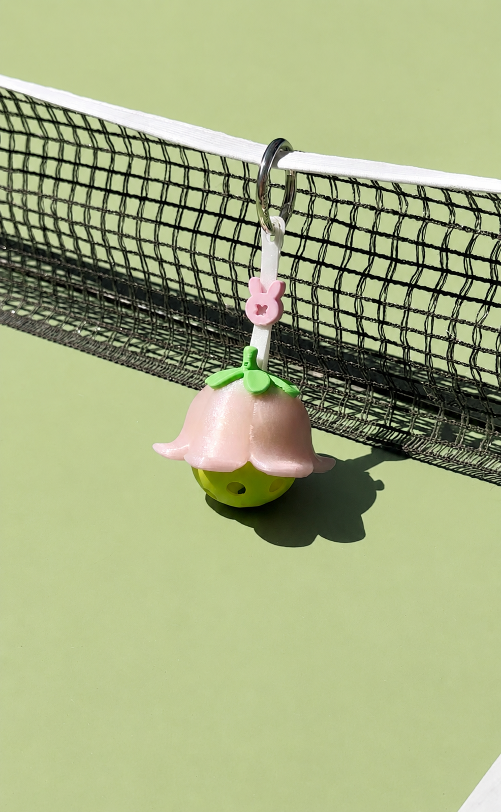 Tulip Flower | Mini Ball Holder Bag Charm with Ball | Ball Besties