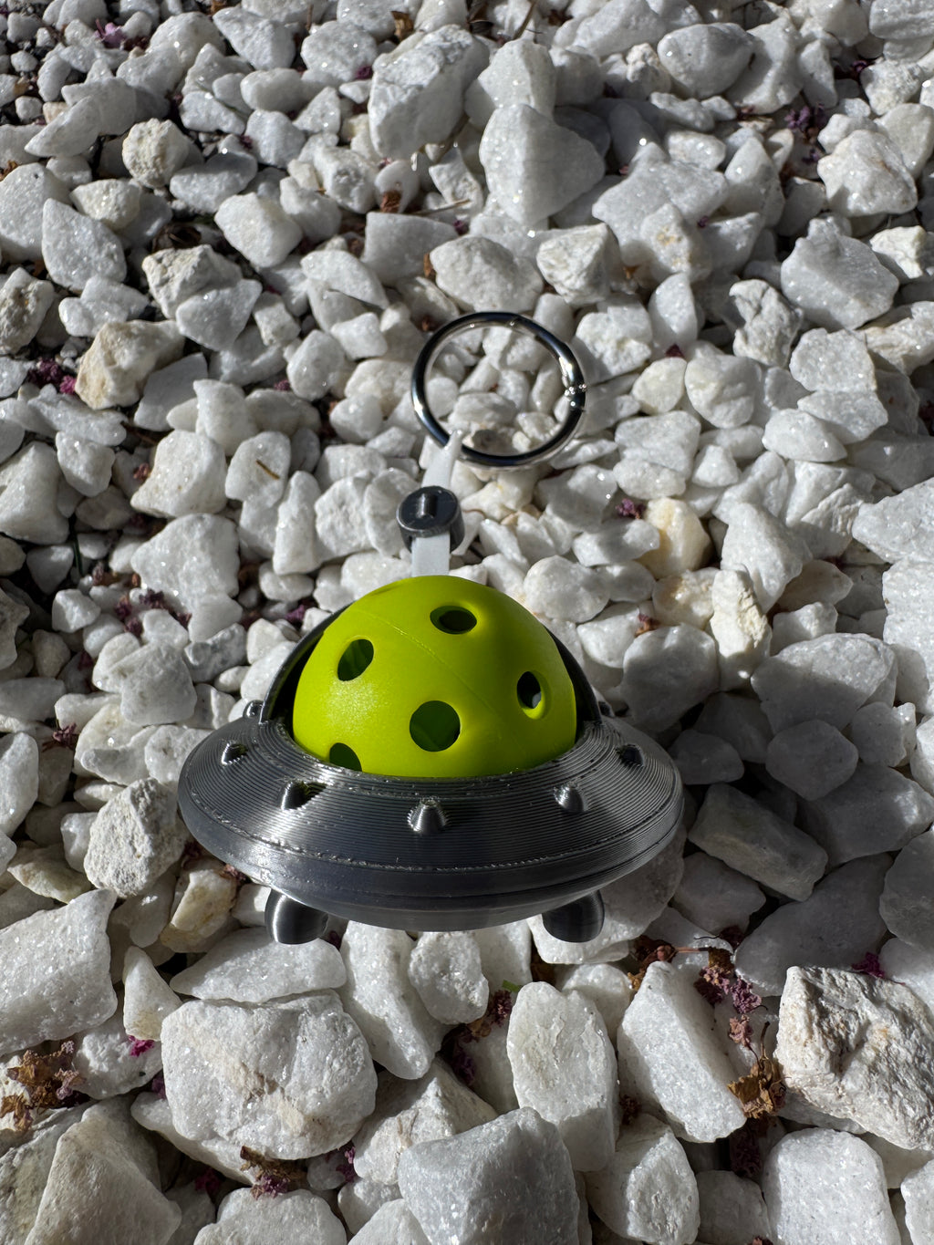 UFO Spaceship Ball Bestie | Tennis & Pickleball Practice Ball Holder Bag Charm