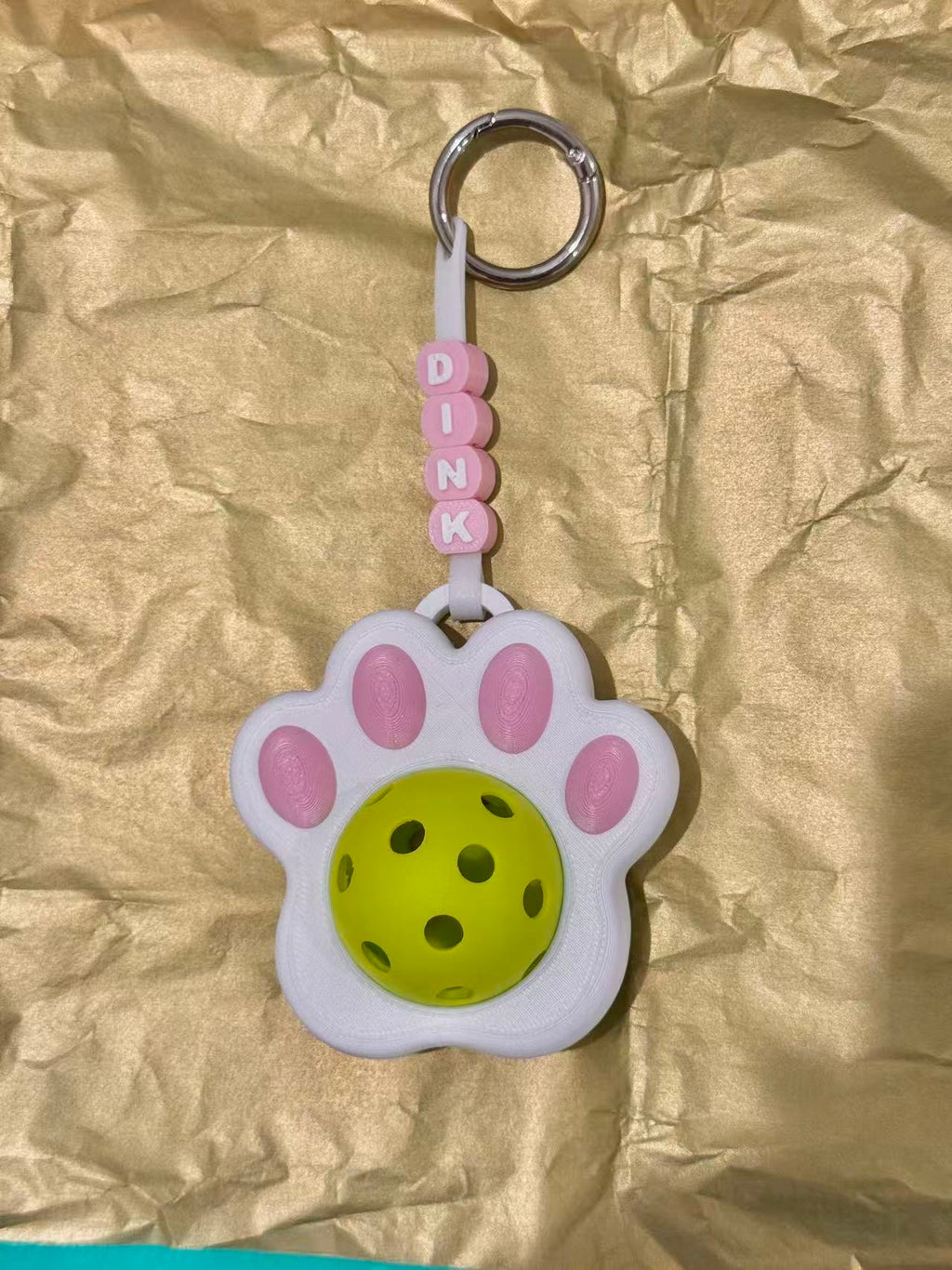 Paw | Mini Ball Holder Bag Charm with Ball | Ball Besties