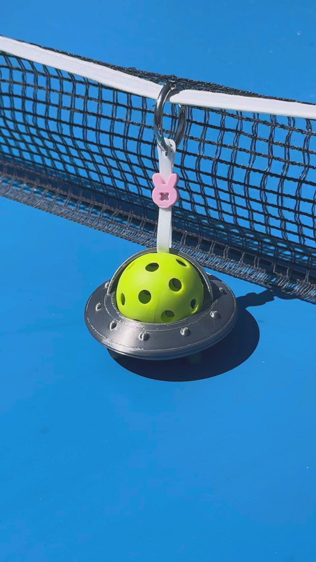 UFO Spaceship Ball Bestie | Tennis & Pickleball Practice Ball Holder Bag Charm