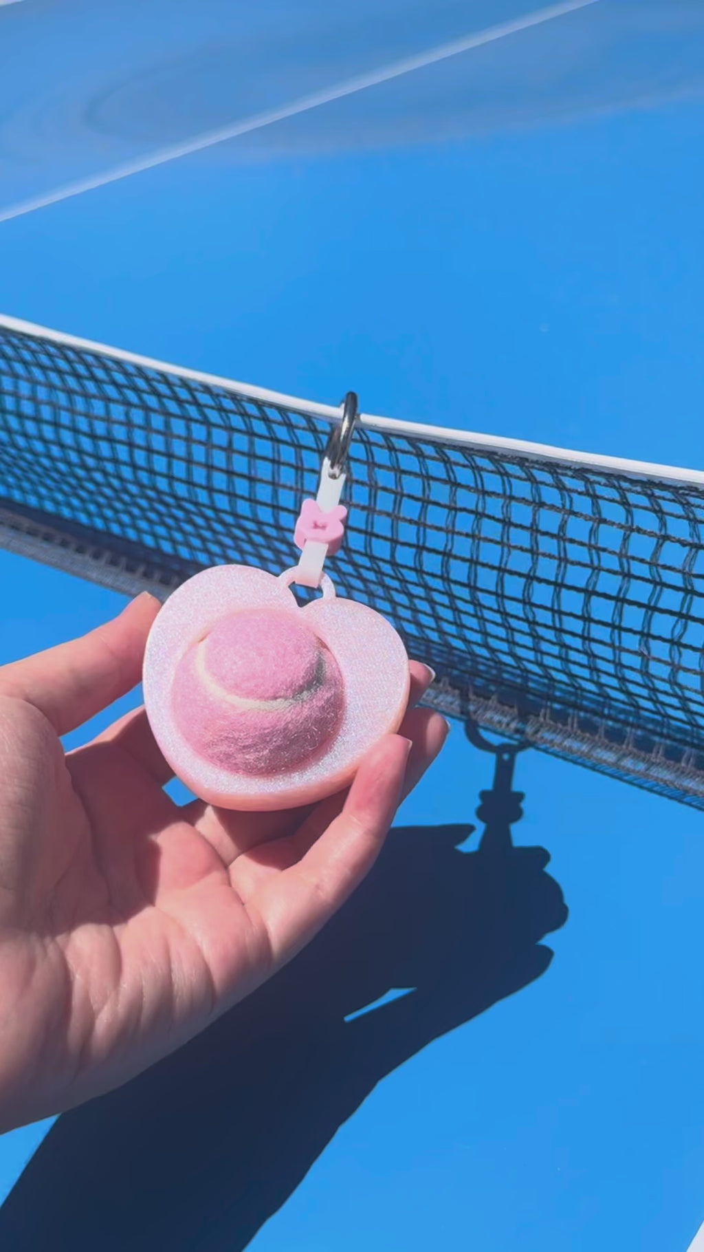 Love Ball Bestie | Tennis & Pickleball Practice Ball Holder Bag Charm