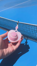 Love Ball Bestie | Tennis & Pickleball Practice Ball Holder Bag Charm