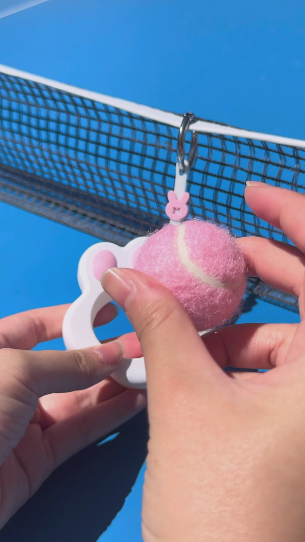 Paw Ball Bestie | Tennis & Pickleball Practice Ball Holder Bag Charm