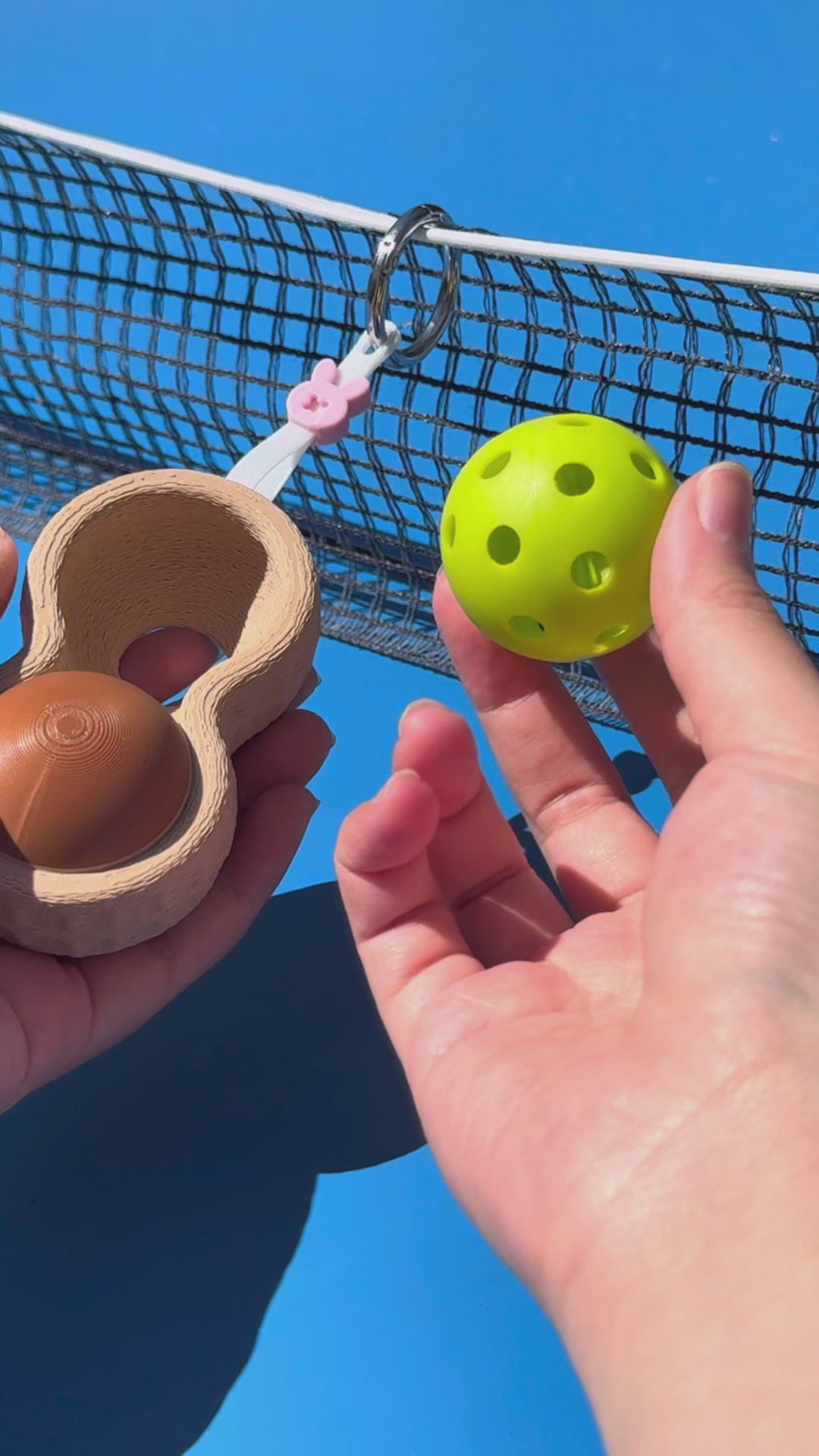 Peanut Ball Bestie | Tennis & Pickleball Practice Ball Holder Bag Charm