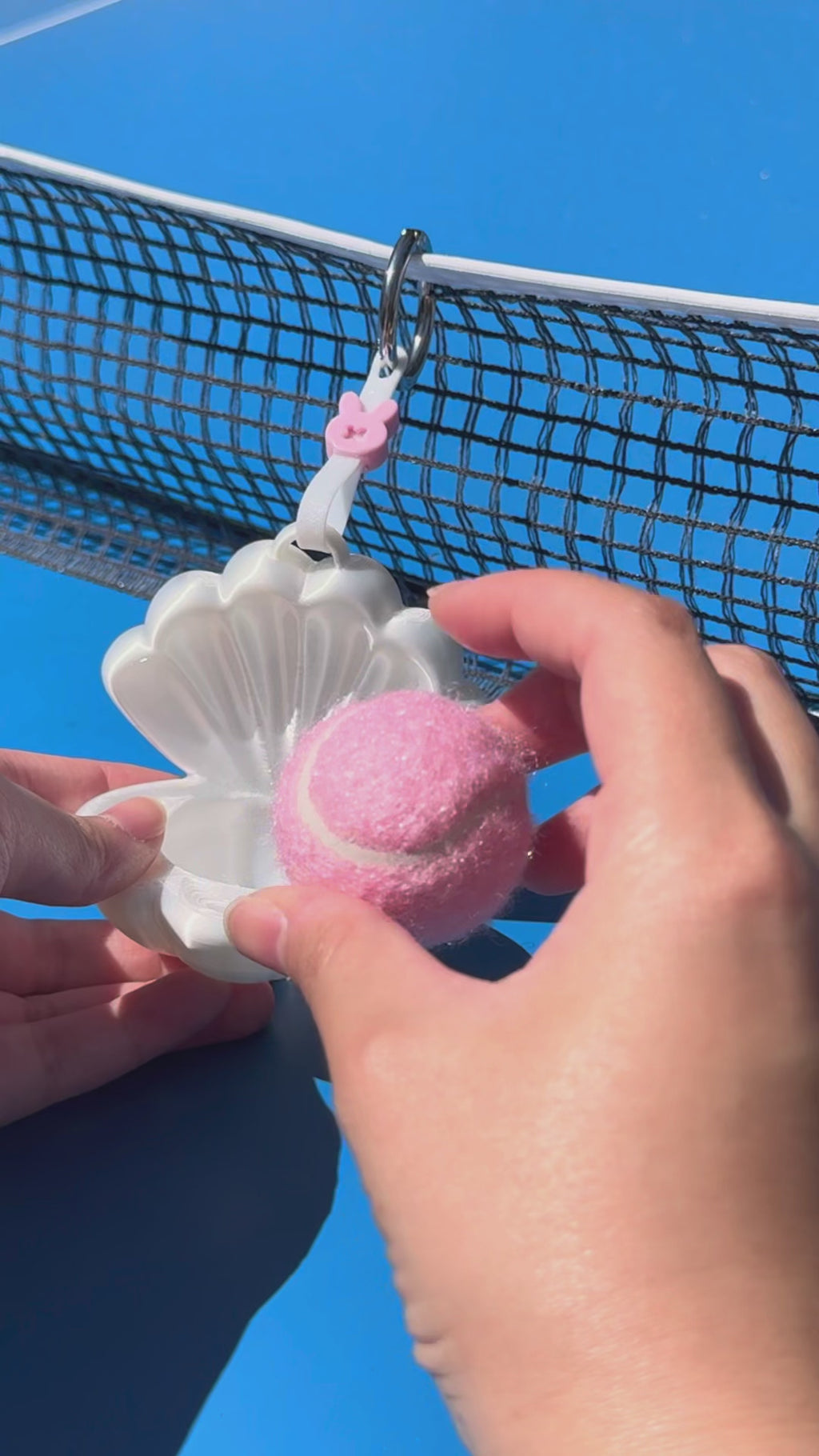 Pearl Ball Bestie | Tennis & Pickleball Practice Ball Holder Bag Charm
